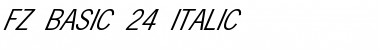 Download FZ BASIC 24 ITALIC Font Download FZ BASIC 24 ITALIC Font
