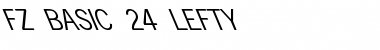 Download FZ BASIC 24 LEFTY Font Download FZ BASIC 24 LEFTY Font