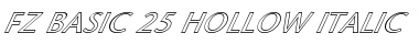 Download FZ BASIC 25 HOLLOW ITALIC Font Download FZ BASIC 25 HOLLOW ITALIC Font