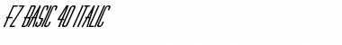 Download FZ BASIC 40 ITALIC Font Download FZ BASIC 40 ITALIC Font