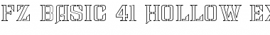 Download FZ BASIC 41 HOLLOW EX Font Download FZ BASIC 41 HOLLOW EX Font