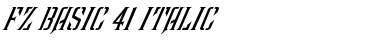 Download FZ BASIC 41 ITALIC Font Download FZ BASIC 41 ITALIC Font