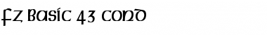Download FZ BASIC 43 COND Font Download FZ BASIC 43 COND Font
