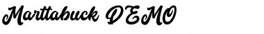 Download Marttabuck DEMO Font Download Marttabuck DEMO Font