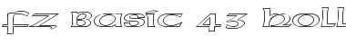 Download FZ BASIC 43 HOLLOW EX Font Download FZ BASIC 43 HOLLOW EX Font