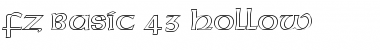 Download FZ BASIC 43 HOLLOW Font Download FZ BASIC 43 HOLLOW Font