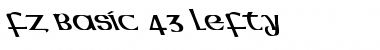Download FZ BASIC 43 LEFTY Font Download FZ BASIC 43 LEFTY Font