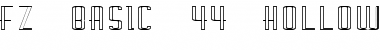 Download FZ BASIC 44 HOLLOW EX Font Download FZ BASIC 44 HOLLOW EX Font