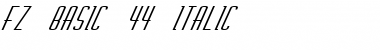 Download FZ BASIC 44 ITALIC Font Download FZ BASIC 44 ITALIC Font