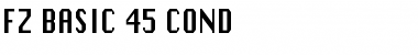 Download FZ BASIC 45 COND Font Download FZ BASIC 45 COND Font
