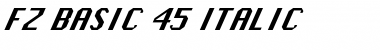 Download FZ BASIC 45 ITALIC Font Download FZ BASIC 45 ITALIC Font
