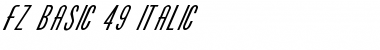 Download FZ BASIC 49 ITALIC Font Download FZ BASIC 49 ITALIC Font