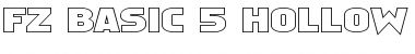 Download FZ BASIC 5 HOLLOW EX Font Download FZ BASIC 5 HOLLOW EX Font