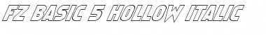 Download FZ BASIC 5 HOLLOW ITALIC Font Download FZ BASIC 5 HOLLOW ITALIC Font