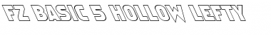 Download FZ BASIC 5 HOLLOW LEFTY Font Download FZ BASIC 5 HOLLOW LEFTY Font