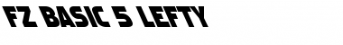 Download FZ BASIC 5 LEFTY Font Download FZ BASIC 5 LEFTY Font