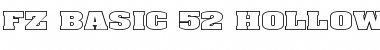Download FZ BASIC 52 HOLLOW EX Font Download FZ BASIC 52 HOLLOW EX Font