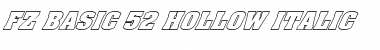 Download FZ BASIC 52 HOLLOW ITALIC Font Download FZ BASIC 52 HOLLOW ITALIC Font