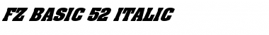 Download FZ BASIC 52 ITALIC Font Download FZ BASIC 52 ITALIC Font