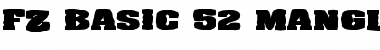 Download FZ BASIC 52 MANGLED EX Font Download FZ BASIC 52 MANGLED EX Font