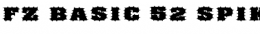 Download FZ BASIC 52 SPIKED EX Font Download FZ BASIC 52 SPIKED EX Font