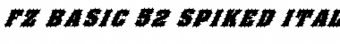 Download FZ BASIC 52 SPIKED ITALIC Font Download FZ BASIC 52 SPIKED ITALIC Font
