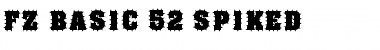 Download FZ BASIC 52 SPIKED Font Download FZ BASIC 52 SPIKED Font