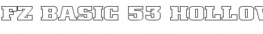 Download FZ BASIC 53 HOLLOW EX Font Download FZ BASIC 53 HOLLOW EX Font