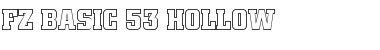 Download FZ BASIC 53 HOLLOW Font Download FZ BASIC 53 HOLLOW Font