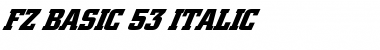 Download FZ BASIC 53 ITALIC Font Download FZ BASIC 53 ITALIC Font