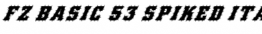 Download FZ BASIC 53 SPIKED ITALIC Font Download FZ BASIC 53 SPIKED ITALIC Font