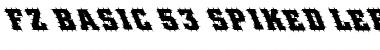 Download FZ BASIC 53 SPIKED LEFTY Font Download FZ BASIC 53 SPIKED LEFTY Font