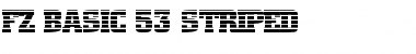 Download FZ BASIC 53 STRIPED Font Download FZ BASIC 53 STRIPED Font
