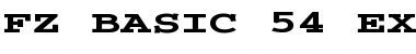 Download FZ BASIC 54 EX Font Download FZ BASIC 54 EX Font