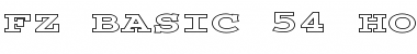Download FZ BASIC 54 HOLLOW EX Font Download FZ BASIC 54 HOLLOW EX Font