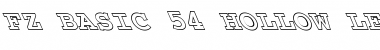 Download FZ BASIC 54 HOLLOW LEFTY Font Download FZ BASIC 54 HOLLOW LEFTY Font