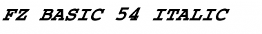 Download FZ BASIC 54 ITALIC Font Download FZ BASIC 54 ITALIC Font