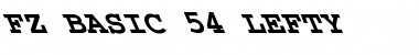 Download FZ BASIC 54 LEFTY Font Download FZ BASIC 54 LEFTY Font