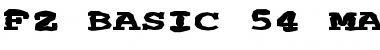 Download FZ BASIC 54 MANGLED EX Font Download FZ BASIC 54 MANGLED EX Font