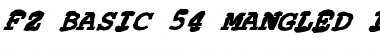 Download FZ BASIC 54 MANGLED ITALIC Font Download FZ BASIC 54 MANGLED ITALIC Font