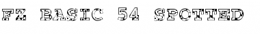 Download FZ BASIC 54 SPOTTED Font Download FZ BASIC 54 SPOTTED Font