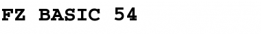 Download FZ BASIC 54 Font Download FZ BASIC 54 Font