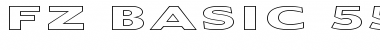 Download FZ BASIC 55 HOLLOW EX Font Download FZ BASIC 55 HOLLOW EX Font