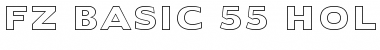 Download FZ BASIC 55 HOLLOW Font Download FZ BASIC 55 HOLLOW Font