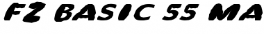Download FZ BASIC 55 MANGLED ITALIC Font Download FZ BASIC 55 MANGLED ITALIC Font