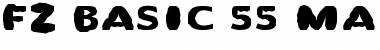 Download FZ BASIC 55 MANGLED Font Download FZ BASIC 55 MANGLED Font