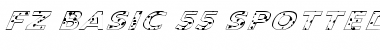 Download FZ BASIC 55 SPOTTED ITALIC Font Download FZ BASIC 55 SPOTTED ITALIC Font