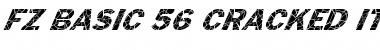 Download FZ BASIC 56 CRACKED ITALIC Font Download FZ BASIC 56 CRACKED ITALIC Font