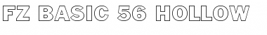 Download FZ BASIC 56 HOLLOW Font Download FZ BASIC 56 HOLLOW Font