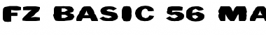 Download FZ BASIC 56 MANGLED EX Font Download FZ BASIC 56 MANGLED EX Font